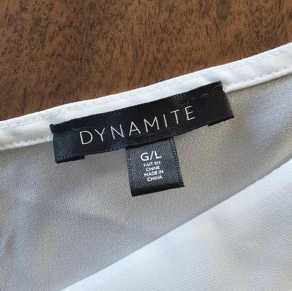 2 dynamite tanks. black and white. Size large - Picture 4 of 8